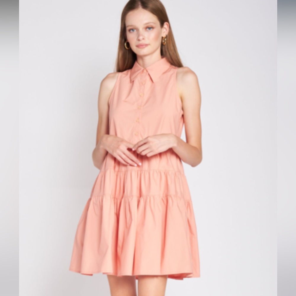 En Saison Women's Button-Up Fit & Flare Mini Dress